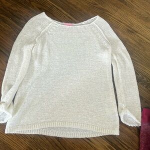 Lilly Pulitzer white crocheted top